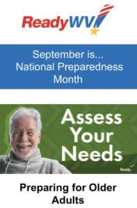 Ready WV September is National Preparedness Month Preparing for Older Adults